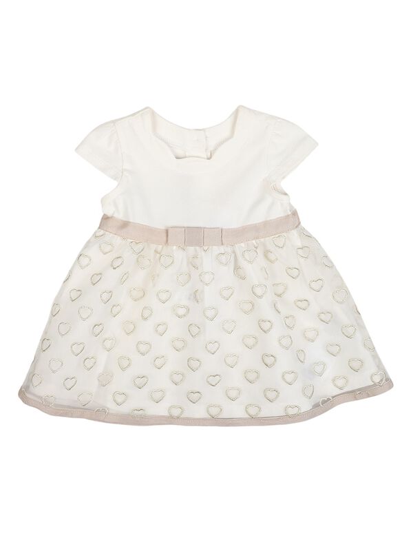 Girls Bronze Short Sleeve Knitted Dress image number 0